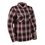 Women's "Iron Roses - Red Thorn" Multi-Color Armored Flannel Shirt - MPL2604