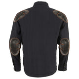 Men's "Asphalt Shield - Warpath" Black Armored Flannel Shirt - MPM1622