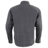 Men's "Asphalt Shield - Warpath" Black Armored Flannel Shirt - MPM1622