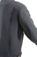 Milwaukee Leather MPM1623 Men's Black CE Armored Long Sleeve Biker Shirt Jacket Reinforced w/ Aramid Fibers