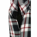 Milwaukee Leather MPM1625 Men's Armored Plaid Riding Shirt - CE Shoulder & Elbow Armor - Aramid Reinforced