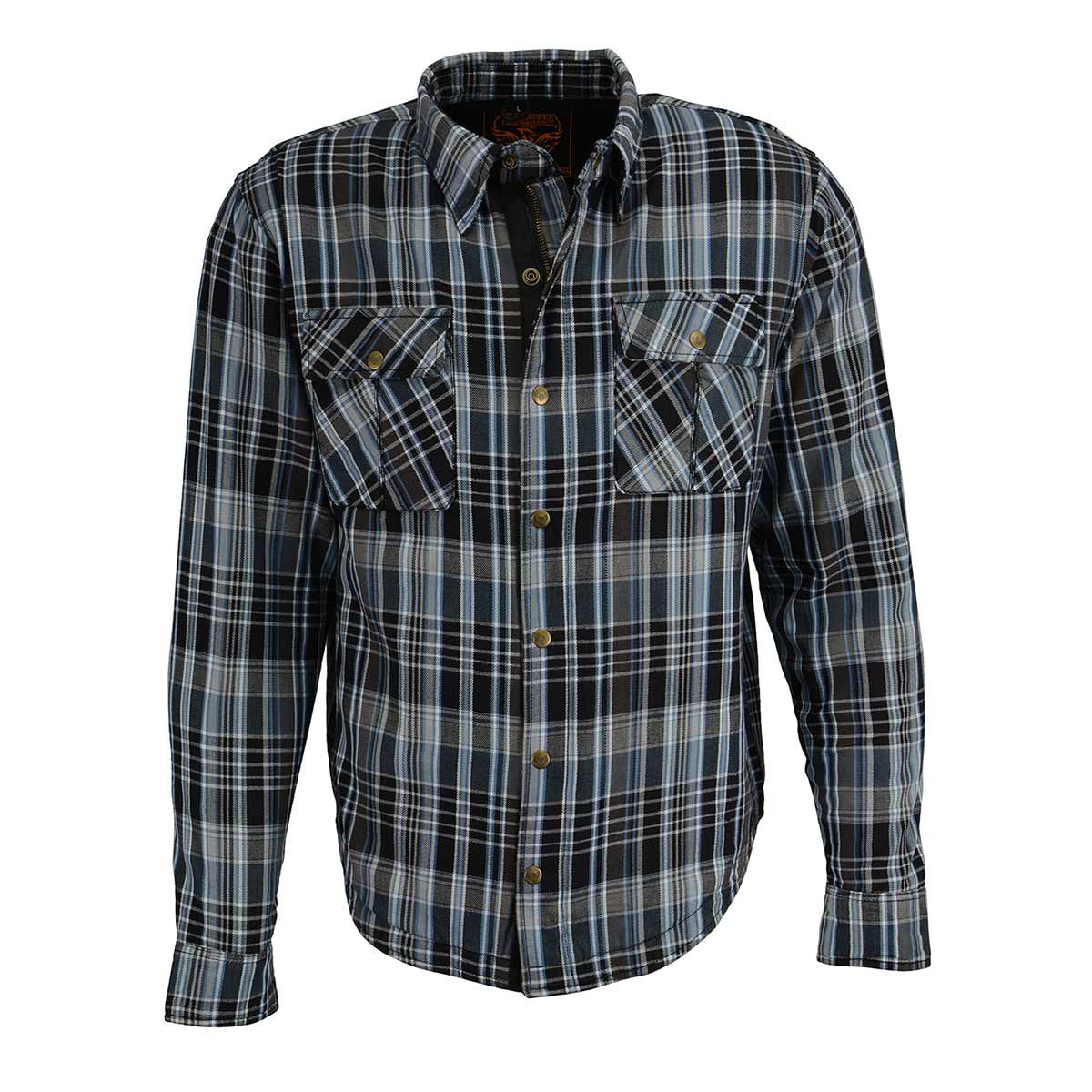 Men's "Asphalt Shield - Steelvenom" Multi-Color Armored Flannel Shirt - MPM1626