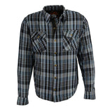 Men's "Asphalt Shield - Steelvenom" Multi-Color Armored Flannel Shirt - MPM1626