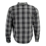 Milwaukee Leather MPM1630 Men's Plaid Flannel Biker Shirt w/ CE Armor - Reinforced w/ Aramid Fibers
