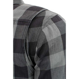 Milwaukee Leather MPM1630 Men's Plaid Flannel Biker Shirt w/ CE Armor - Reinforced w/ Aramid Fibers