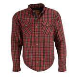 Men's "Asphalt Shield - Deadlock" Multi-Color Armored Flannel Shirt - MPM1632