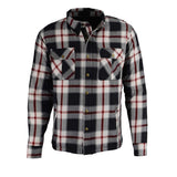 Men's "Asphalt Shield - Grimfire" Multi-Color Warm Lined Armored Flannel Shirt - MPM1635