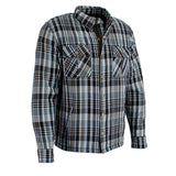 Milwaukee Leather MPM1636 Men’s Armored Riding Flannel – Full Aramid Fiber Lined, CE Shoulder/Elbow Armor