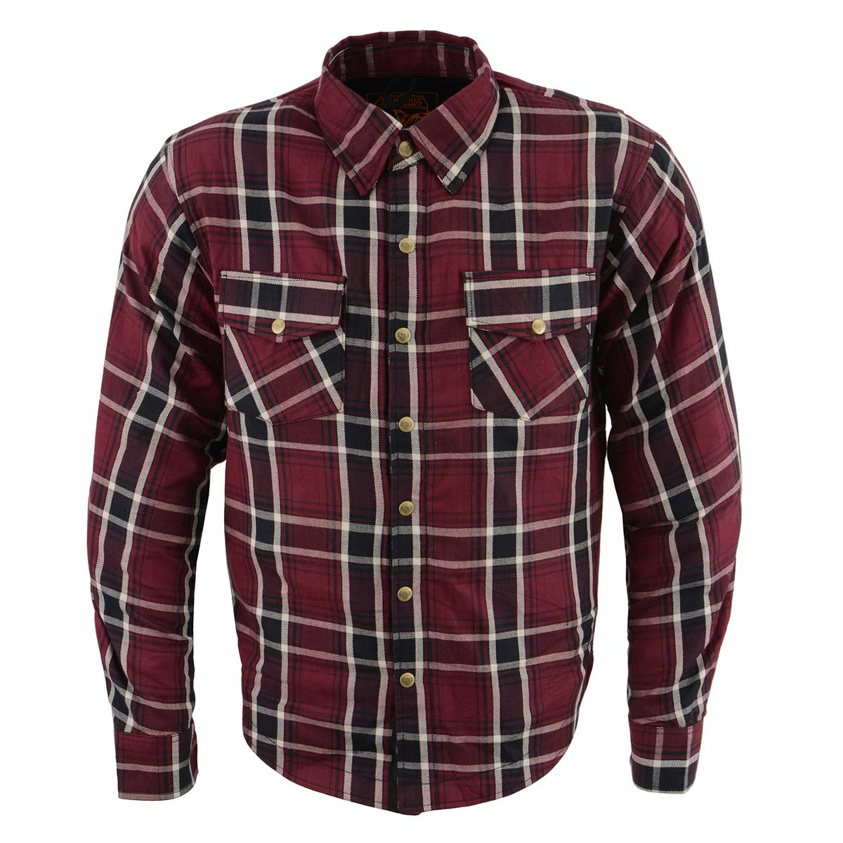 Men's "Asphalt Shield - Ironfang" Multi-Color Armored Flannel Shirt - MPM1640