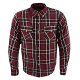 Men's "Asphalt Shield - Ironfang" Multi-Color Armored Flannel Shirt - MPM1640