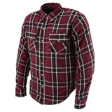 Men's "Asphalt Shield - Ironfang" Multi-Color Armored Flannel Shirt - MPM1640