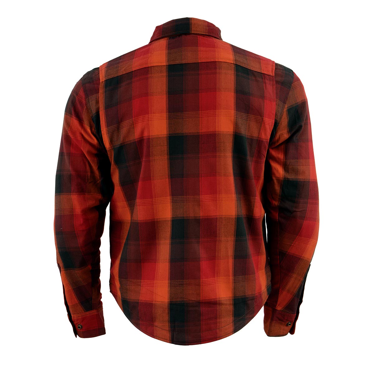 Men's "Asphalt Shield - Firestorm" Multi-Color CE Armored Flannel Shirt - MPM1641 - by Milwaukee Leather