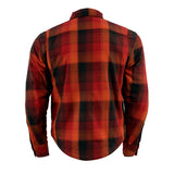 Men's "Asphalt Shield - Firestorm" Multi-Color CE Armored Flannel Shirt - MPM1641 - by Milwaukee Leather
