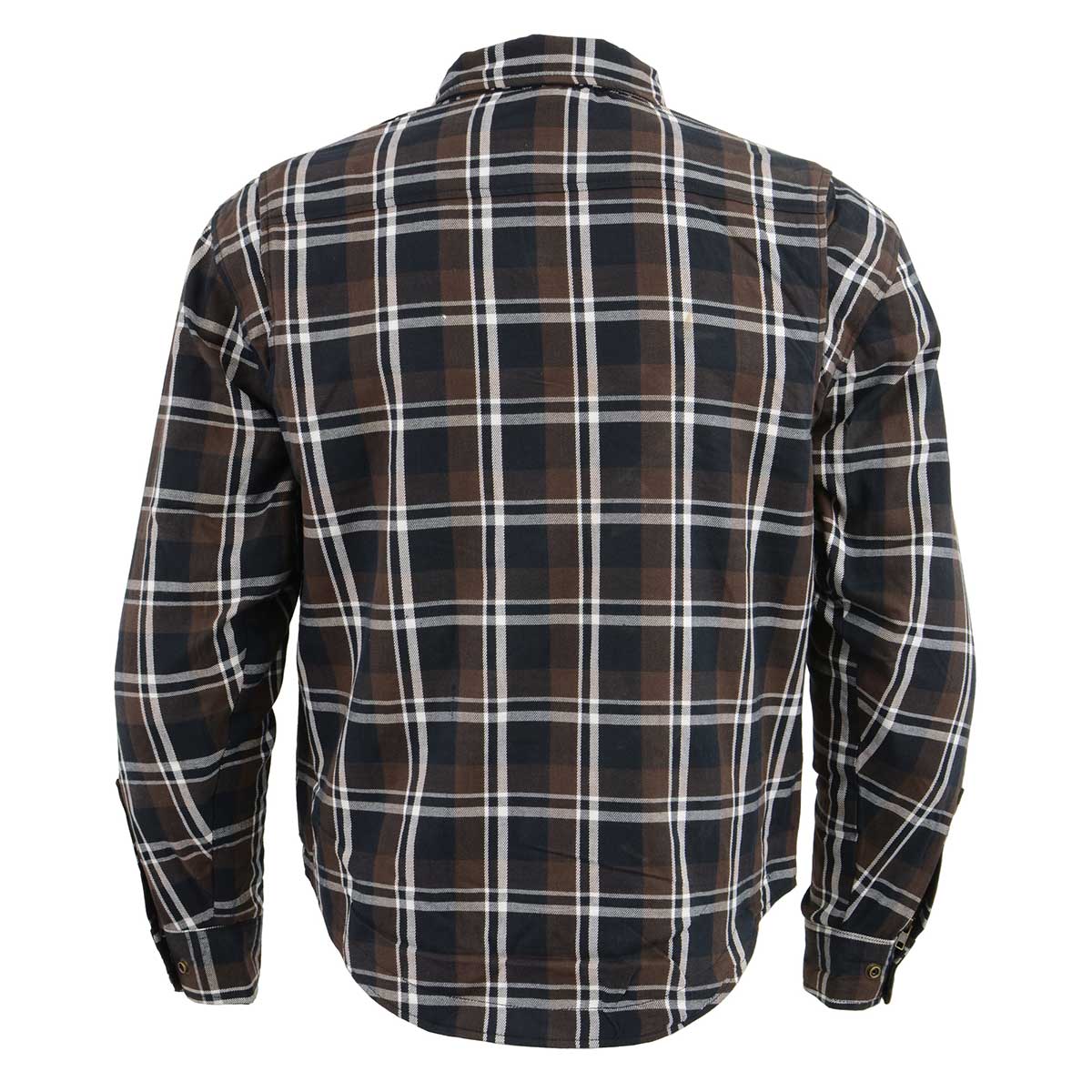Men's "Asphalt Shield - Blackveil" Multi-Color Armored Flannel Shirt - MPM1643