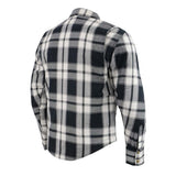 Men's "Asphalt Shield - Spartan" Black/White Armored Flannel Shirt - MPM1644