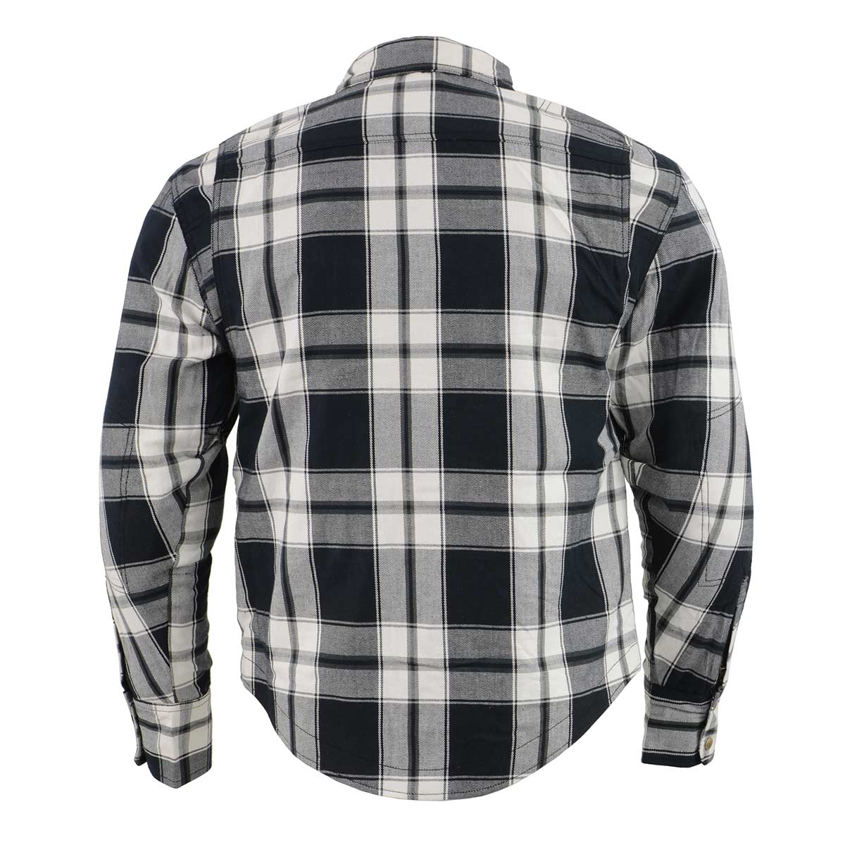 Men's "Asphalt Shield - Spartan" Black/White Armored Flannel Shirt - MPM1644