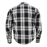 Men's "Asphalt Shield - Spartan" Black/White Armored Flannel Shirt - MPM1644