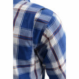 Milwaukee Leather Men's Plaid Flannel Biker Shirt with Aramid Fiber and Armor