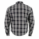 Men's "Asphalt Shield - Stormbane" Black/White Armored Flannel Shirt - MPM1646