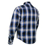 Men's "Asphalt Shield - Wreckage" Blue/White Armored Flannel Shirt - MPM1650