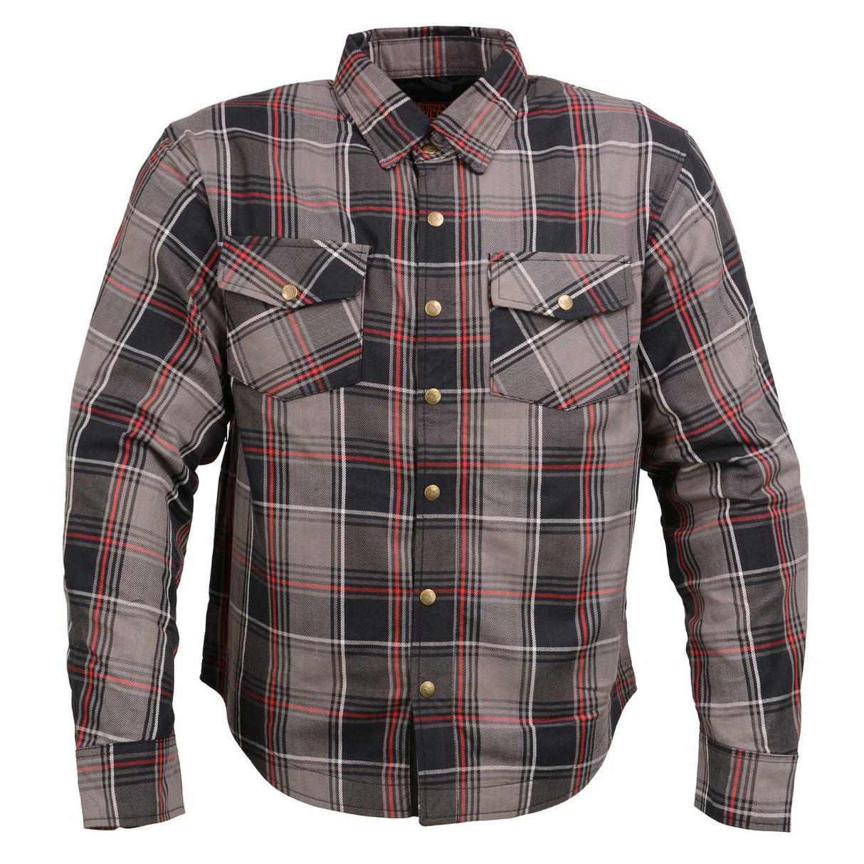 Men's "Asphalt Shield - Outrage" Multi-Color Armored Flannel Shirt - MPM1652