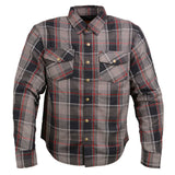 Men's "Asphalt Shield - Outrage" Multi-Color Armored Flannel Shirt - MPM1652