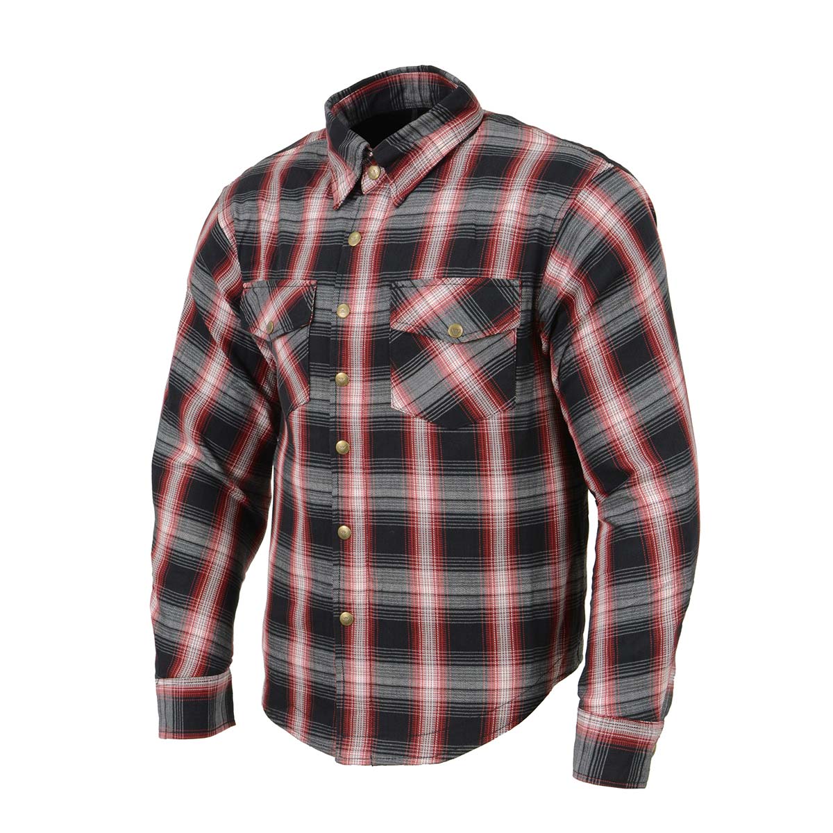 Men's "Asphalt Shield - Breakpoint" Multi-Color Armored Flannel Shirt - MPM1653