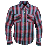 Men's "Asphalt Shield - Ravage" Multi-Color Armored Flannel Shirt - MPM1654