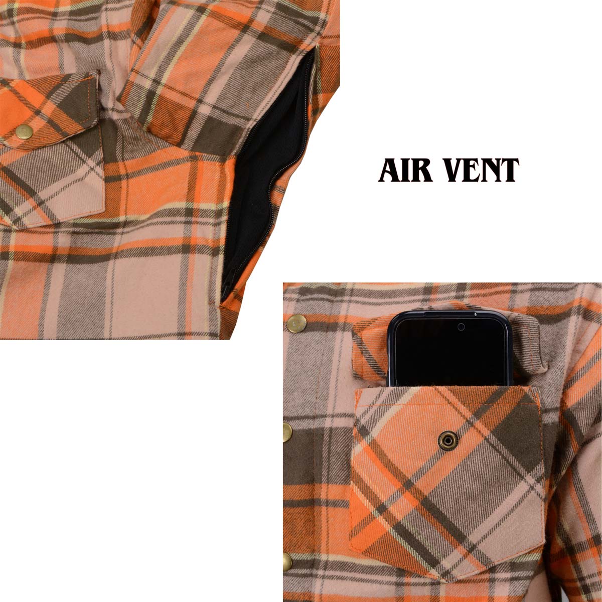 Men's "Asphalt Shield - Nightreign" Multi-Color Armored Flannel Shirt - MPM1657