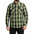 Milwaukee Leather MPM1658 Men's Plaid Flannel Biker Shirt with CE Approved Armor - Reinforced w/ Aramid Fiber