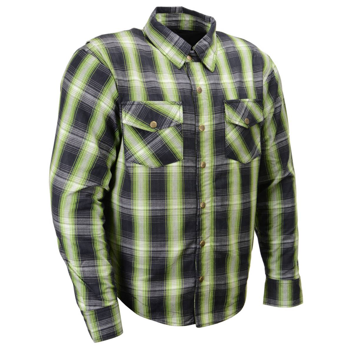 Men's "Asphalt Shield - Coldshot" Multi-Color Armored Flannel Shirt - MPM1658