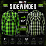 Milwaukee Motorcycle Clothing Co. Men's Reversible Plaid Flannel Shirt